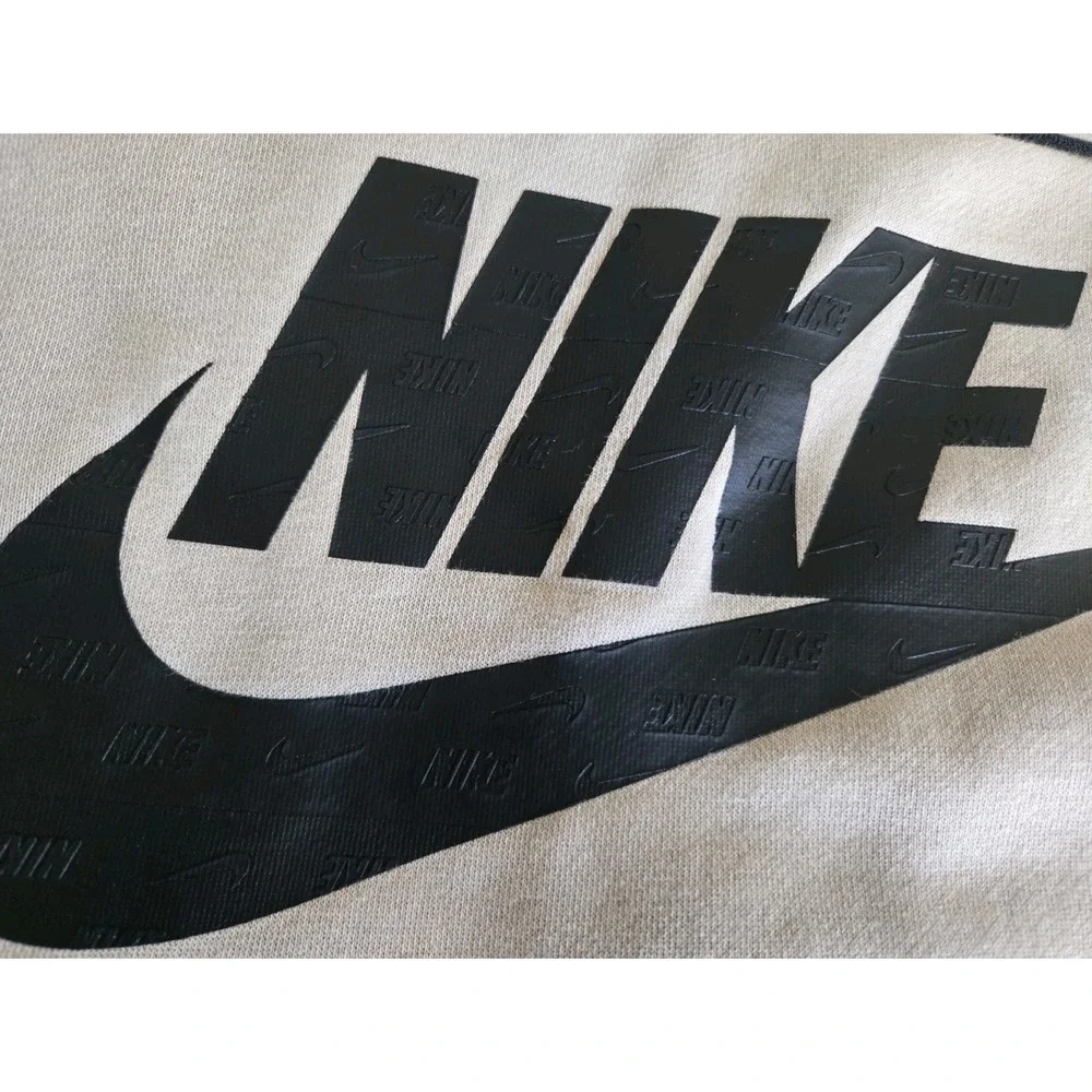 Nike y2k big logo beige swoosh center logo 11B0358